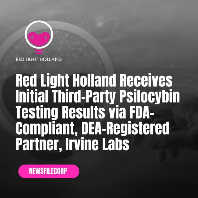 Read the full press release in the link in our story! #psilocybinsector #research #redlightholland #irvinelabs #california #psychedelicnews